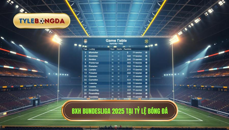 Bảng xếp hạng Bundesliga 2025: Cập nhật mới nhất và Phân tích chuyên sâu