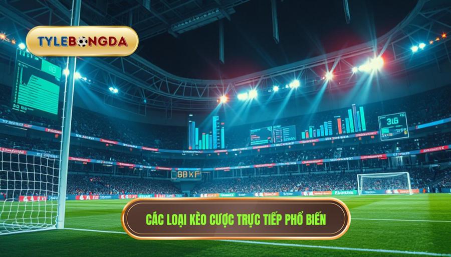 Các loại kèo phổ biến trong cược trực tiếp trận đấu